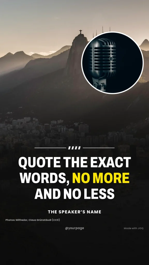 Quote Format Stylized Quotation Template for Quote Posts on Instagram | JOQ